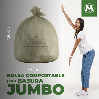 12 Bolsas Compostables Jumbo – Denda Mexico
